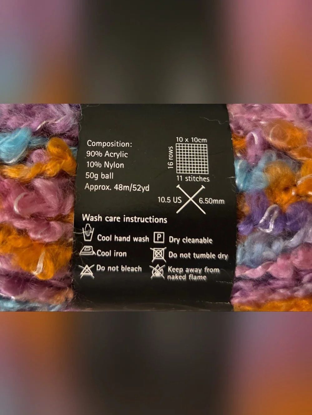PALETTE COLLECTION BOUCLE STYLE KNITTING/ CROCHET YATN IN THE COLOR POPCORN - Picture 4 of 9